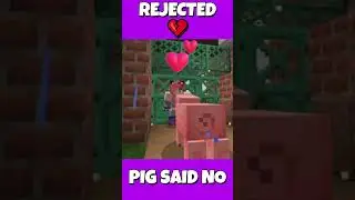 This Pig Just Rejected Me&hellip; 💔😂 #Minecraft #Shorts #FunnyMinecraft #MinecraftPig #GamingShorts