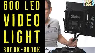 Switti 2 Packs 600 LED Video Light Lighting Kit Dimmable Bi-Color 3000K-8000K