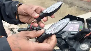 Installing Ktm Indicators on 😜My Yamaha Mt15 🥰At Home 🏠