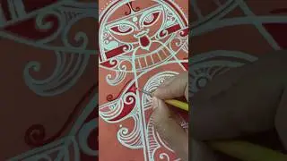 |A SERIES IN BENGALI FOLK ART FORM ALPONA DESIGN DAY 19|