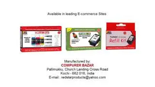 Canon color ink cartridge refill video using Parrot, Turbo & Redstar  ink refill