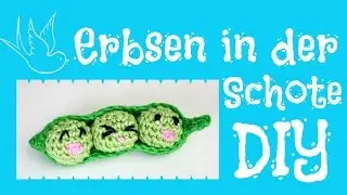 Erbsen in der Schote häkeln 🌽 *Do it Yourself* Amigurumi | Food-Woche by justMiko