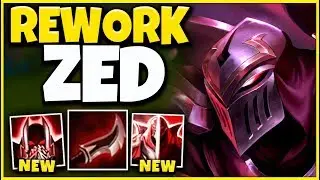 *NEW REWORK* ZED IS NO LONGER A MID LANER (RIOT'S WORST IDEA) - League of Legends