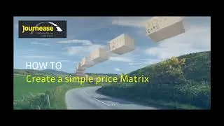 How To - Create a simple price matrix