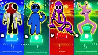 Rainbow Friends  - Red vs Blue vs Purple vs Pink |Tiles Hop EDM Rush