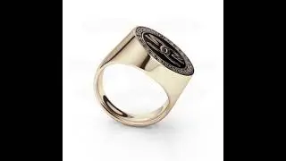 THE GOLD GODS SIGNATURE LOGO RING
