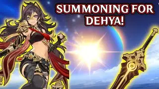 MY DEHYA SUMMONING RITUAL WORKED TOO WELL?! | Genshin Impact 3.5 (Wishing for Dehya & Reed Sea)