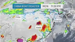 Satellite images at the time of disaster