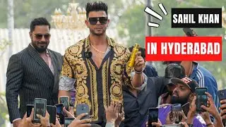 Sahil khan in Hyderabad for the inauguration of F1fitnessone LB nagar