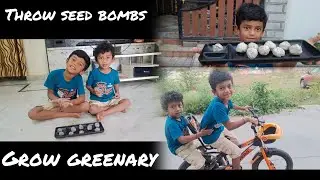 Throw seed bombs, Grow Greenary | Greener tomorrow starts with your hand today #activities #kids