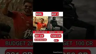 bigil movie VS kgf 2 movie box office collection comparison #bigil #kgf2 #shorts