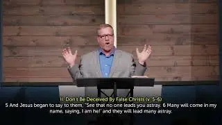 Mark 13:1-13 Watch Yourselves Not For Signs