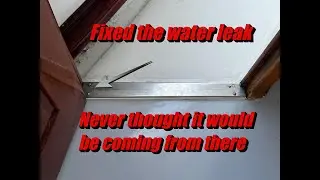 Repairing a big water leak on a Berger Yacht