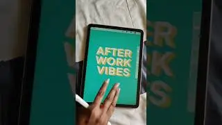 After work vibes✨3d lettering in procreate #shorts #shortvideo
