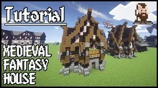 (Danish) Minecraft Tutorial | Fantasy Medieval House