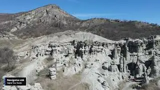Stone Dolls, Kuklica, Kratovo, Macedonia - aerial view - Navigator Digital tour
