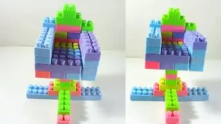 Satisfying Building Block | Block Rolling Chair | Building Block Toys Collection.