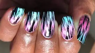 Ombre + Stamping Nail art Using Lina's Make Your Mark 03||2018 nails||