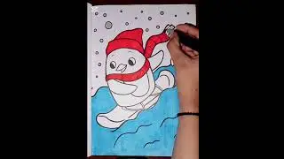 Snowfall Alcohol Markers Colouring 🌨 #drawing #art #nice #wow #easydrawing #colordrawing 🌈