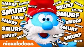 Every Time the Smurfs Say SMURF 🔵 | Nicktoons