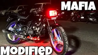 Mafia Modified Hero Splendor plus 🔥 | Alloy Wheel Tyre ELD install Better than karol bagh 🥵