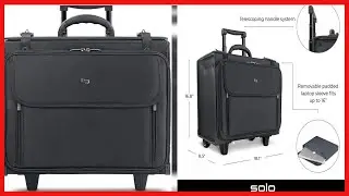 Great product -  Solo Morgan Rolling Hard Side Catalog and Laptop Case, Black