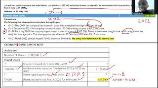 Financial statements of companies; Ordinary Share Capital and Retained Income note - lesson 10 (IEB)