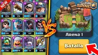 TODAS las CARTAS LEGENDARIAS Trolleando en Arena 1 😱 | Trolleos en Arenas bajas - TheMike2311