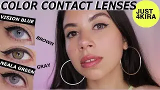 Coloured Contact Lenses for Dark Eyes | JUST4KIRA ColorCL Review & Try-on