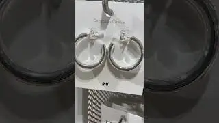 H&m beautiful jewellery silver hoops
