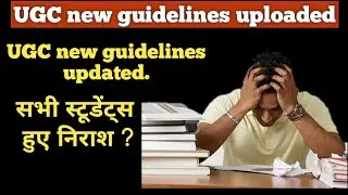 #ugcguidelinesliveupdate. UGC guidelines live update. final year exam.