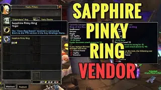 Sapphire Pinky Ring Vendor Location (WoW TBC)