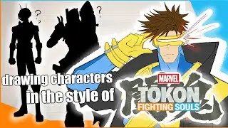 Drawing who I want to be in Marvel Tokon!