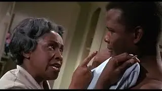 Isabel Sanford Confronts Sidney Poitier in Guess Who's Coming to Dinner (1967)