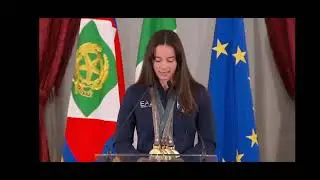 La nuotatrice sorda Viola Scotto Di Carlo al Quirinale