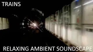 Relaxing Musical Soundscape - Trains - Electronic Beats/Retro Vibes - Women Speaking Dutch/Subway