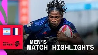 France RUN RIOT against Los Pumas 🤯 | Argentina v France | HSBC SVNS Dubai 2025 | Men's Highlights