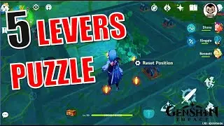 [Solved] 5 Lever Puzzle - Serpent's Head Underground Gate | Genshin Impact