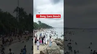 📍 Bang Saen Beach, Chonburi Thailand #beachlife #bangsaen #shorts