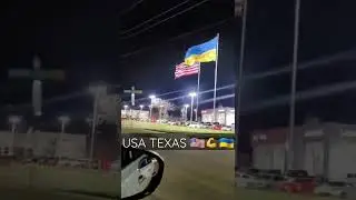 Big Ukrainian Flag in USA Texas🇺🇸💪🇺🇦 #usa #texas #ukraine #war #shorts