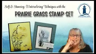 Watercolor Techniques with Prairie Grass Stamps | Easy Cardmaking Tutorial