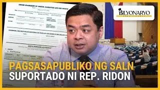 Bicol Saro Rep. Terry Ridon pabor sa pagsasapubliko ng SALN ng mga opisyal | Agenda Weekend