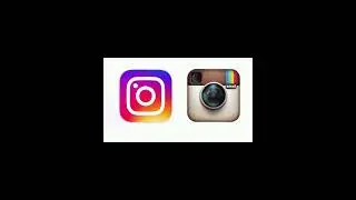 Instagram Old logo and new logo #instagram