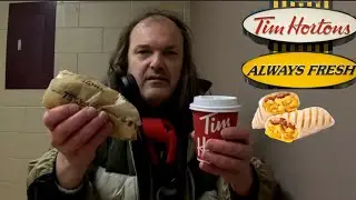 Tim Hortons Classic Breakfast Wrap Scrambled Eggs with  Bacon Review