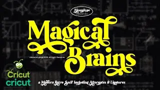 How to access special character Magical Brains font on Cricut Design Space