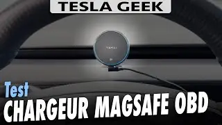 Test chargeur rapide MagSafe pour votre Tesla Model Y Juniper sur prise OBD