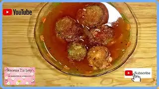 Receta Clasica Tortitas de Calabaza en Caldillo  😋  RECETAS TIA LETY 🇲🇽 💘