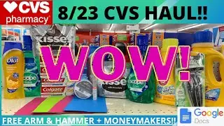 👉 CVS Couponing This Week 8/23 🔥 CVS Haul 8/23+ 2 NEW GLITCHES 😁 FREE Arm & Hammer 👍35% CASH BACK 🔥