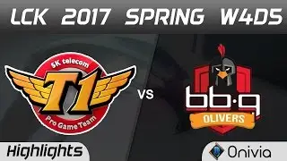 bbq vs SKT Highlights Game 2 LCK Spring 2017 W8D4 bbq Olivers vs  SK Telecom T1