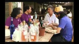 Anthony Bourdain, no reservations visiting Massaya winery in Lebanon